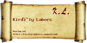 Király Laborc névjegykártya